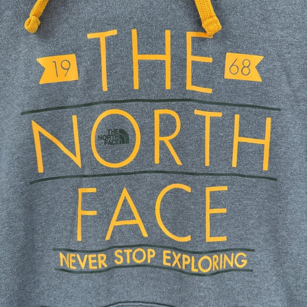 The North Face Hoodie Mens XL Gray 1968 Never Stop Exploring Sweatshirt Pullover